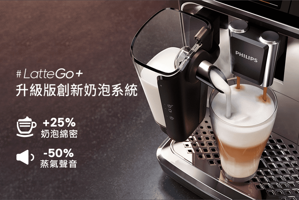 Philips 飛利浦 LatteGo★全自動義式咖啡機(E