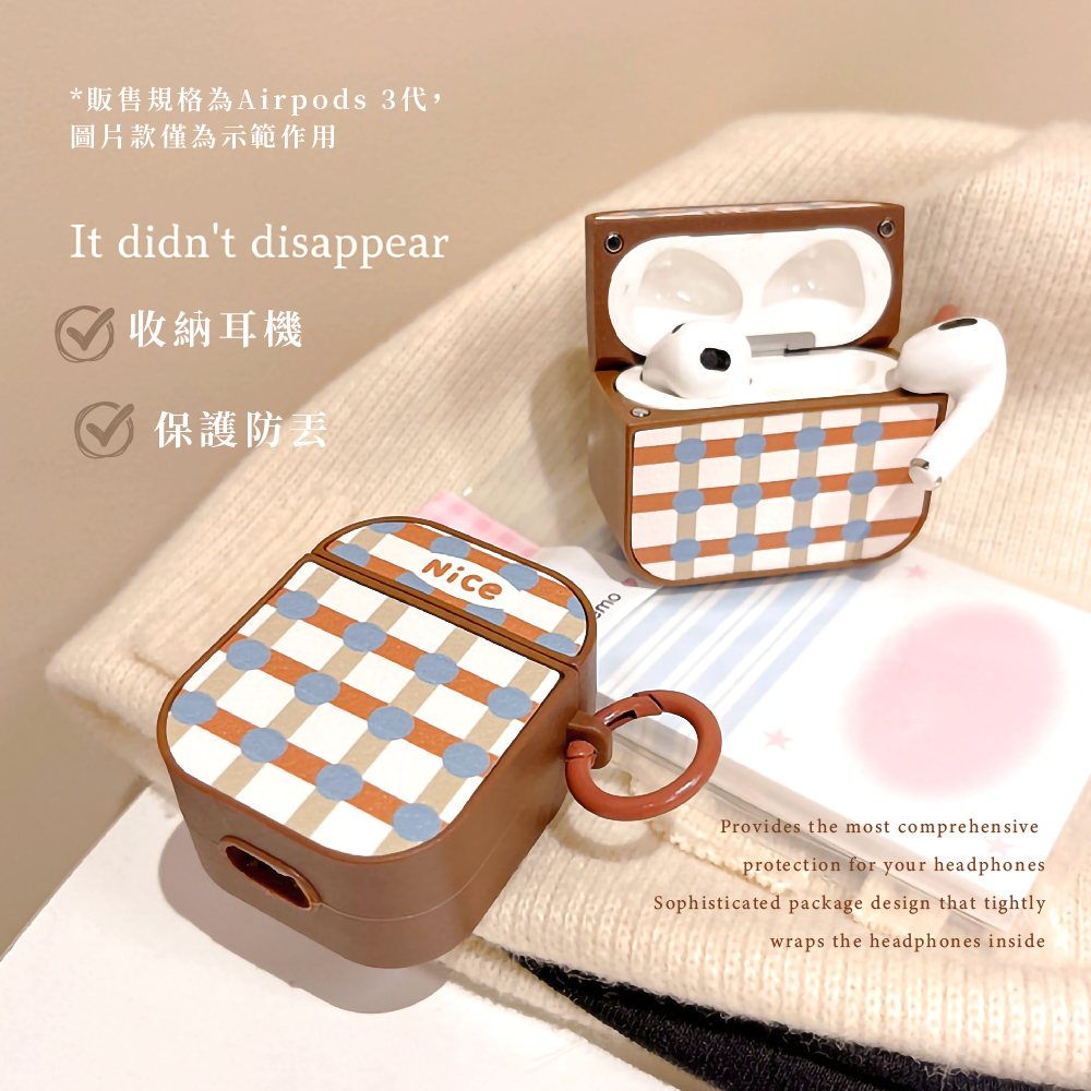 è²©å®è¦æ ¼çºAirpods 3ä»£, åçæ¬¾åçºç¤ºç¯ä½ç¨ æ¶ç´è³æ© ä¿è­·é²ä¸ 