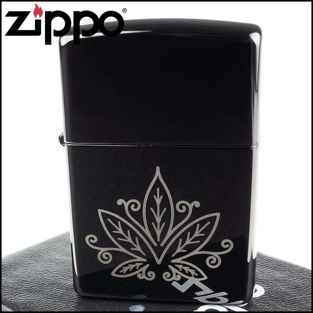 Zippo 美系~Cannabis Design-大麻葉圖案