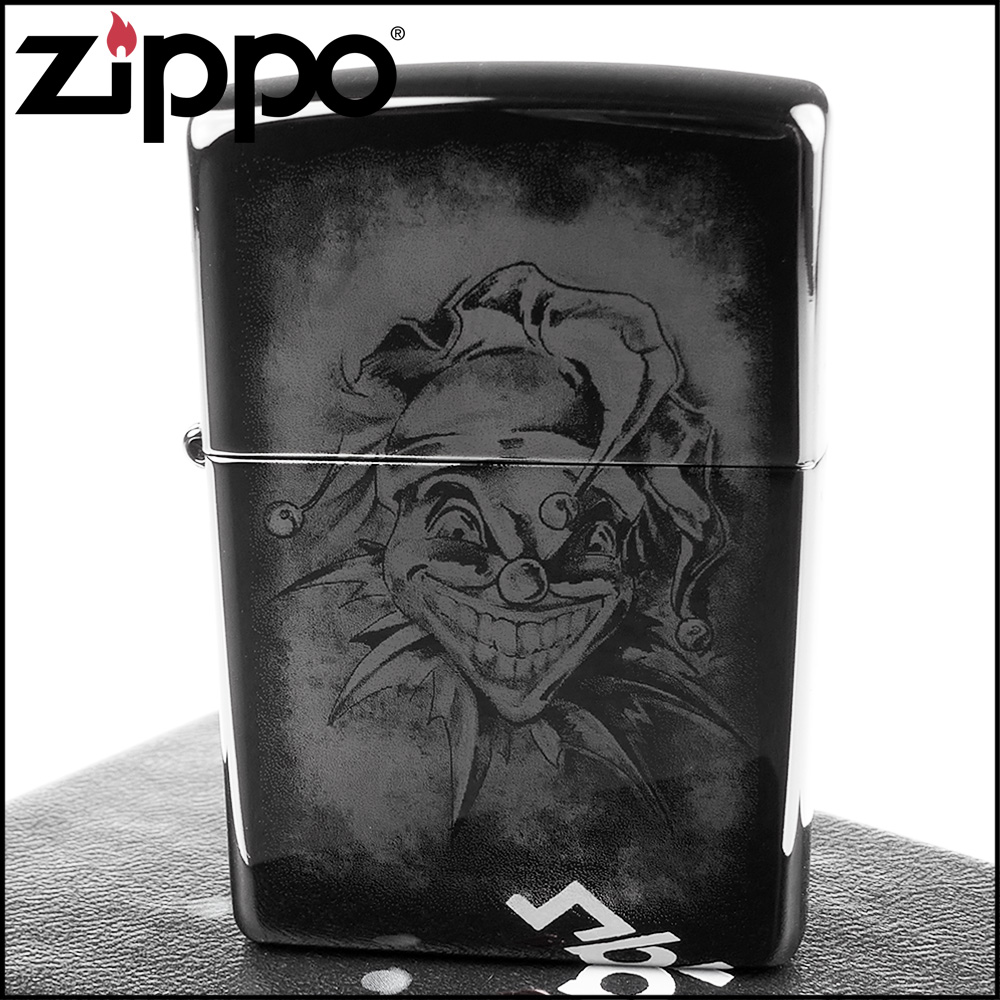 Zippo 美系~Clown Design-邪惡小丑圖案打火