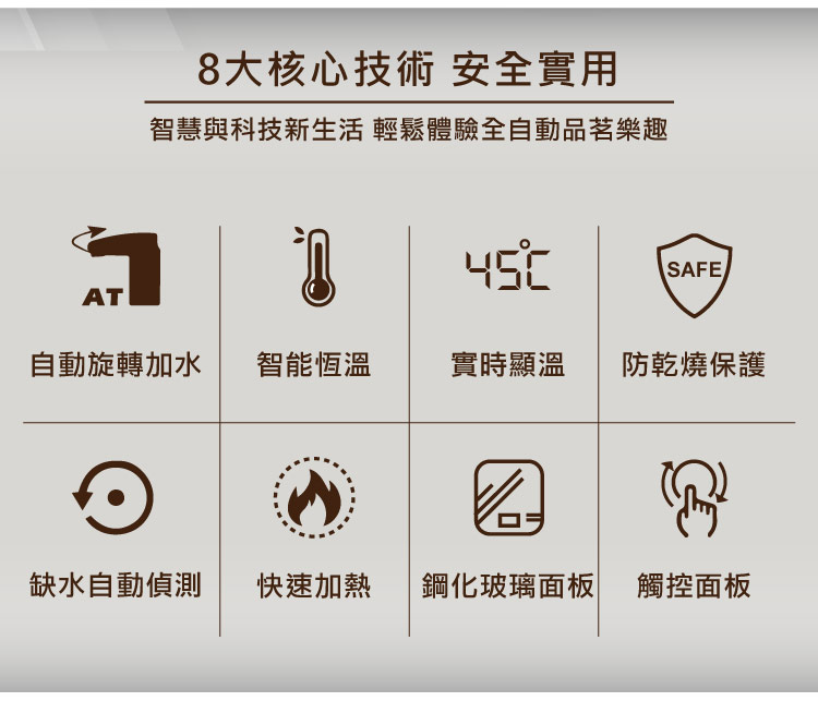 智慧與科技新生活 輕鬆體驗全自動品茗樂趣