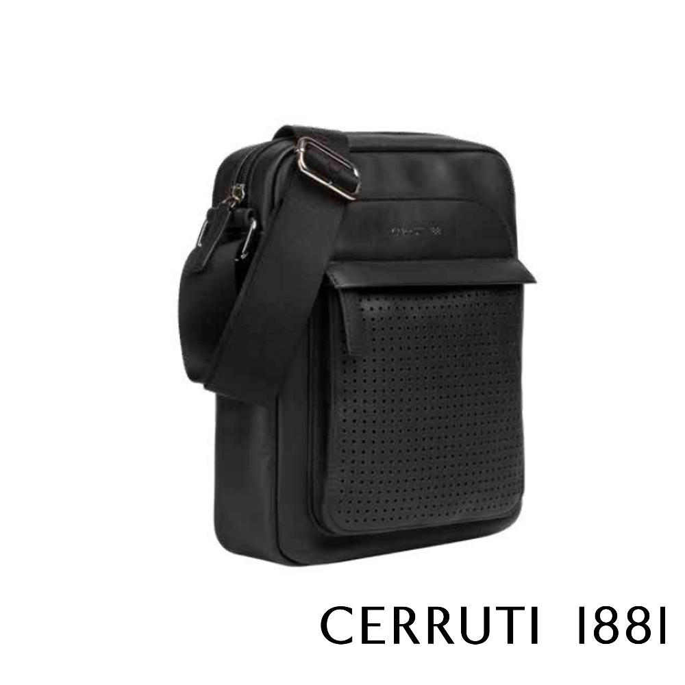 Cerruti 1881 限量2折 頂級義大利小牛皮肩背包斜