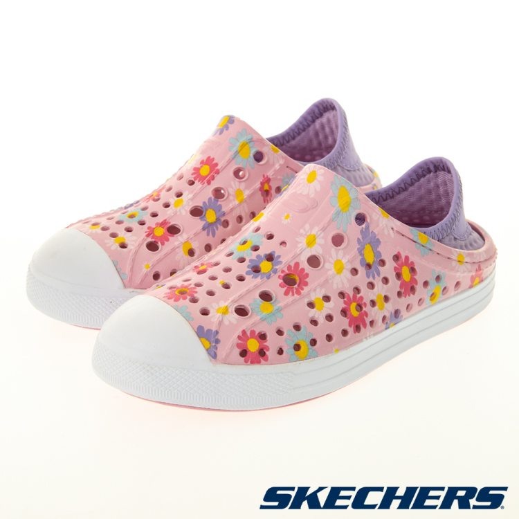 SKECHERS 女童 兩穿式小花圖案 防水涼拖鞋(多款) 