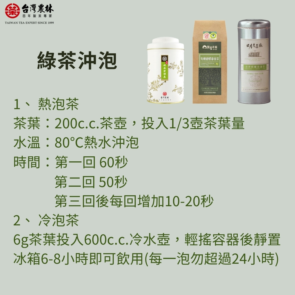 6g茶葉投入600c.c.冷水壺,輕搖容器後靜置