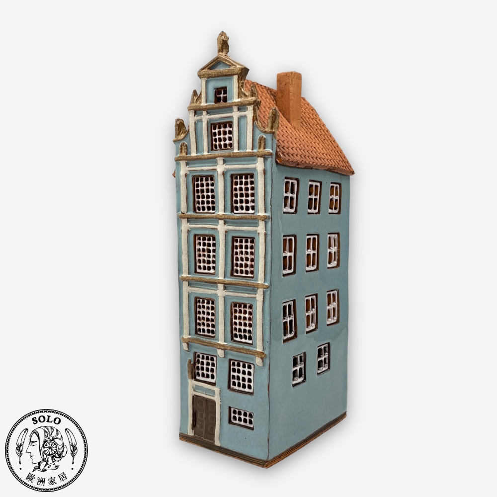 SOLO 歐洲家居 手工陶瓷小屋 7.5x18CM 居家擺飾