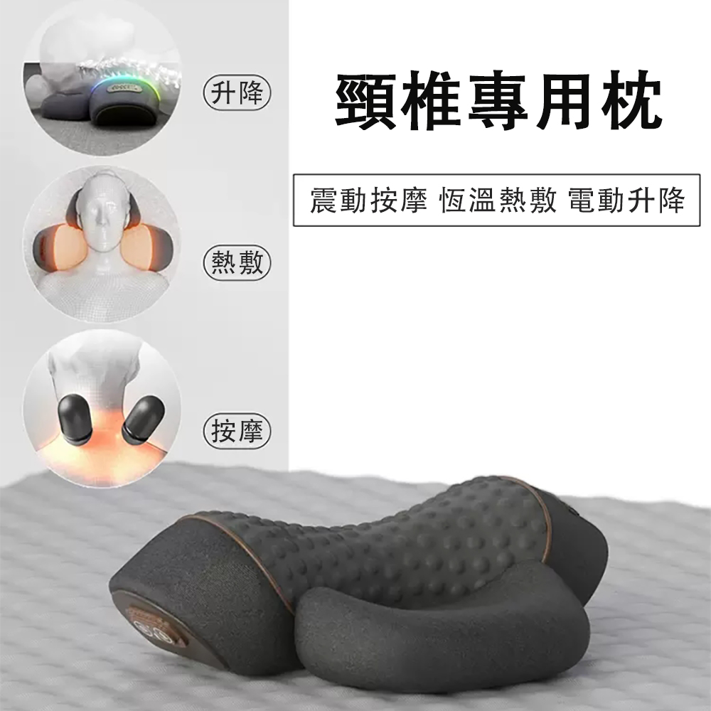 頸椎枕頭 護頸椎睡覺專用(富貴包按摩枕頭 修護圓柱助眠護頸枕