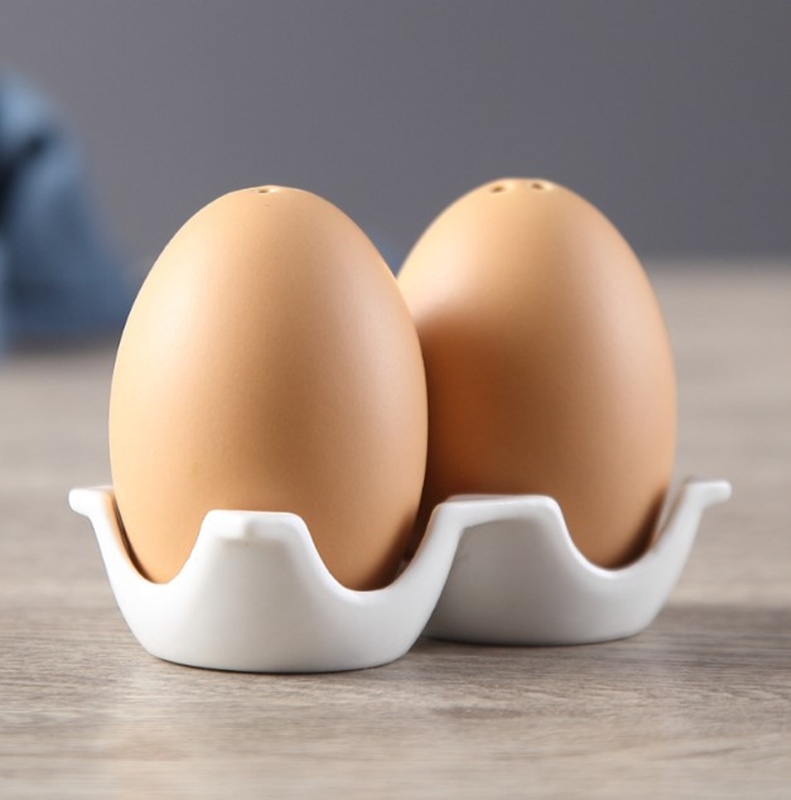 JEN 創意雞蛋造型陶瓷胡椒鹽調味粉罐 推薦
