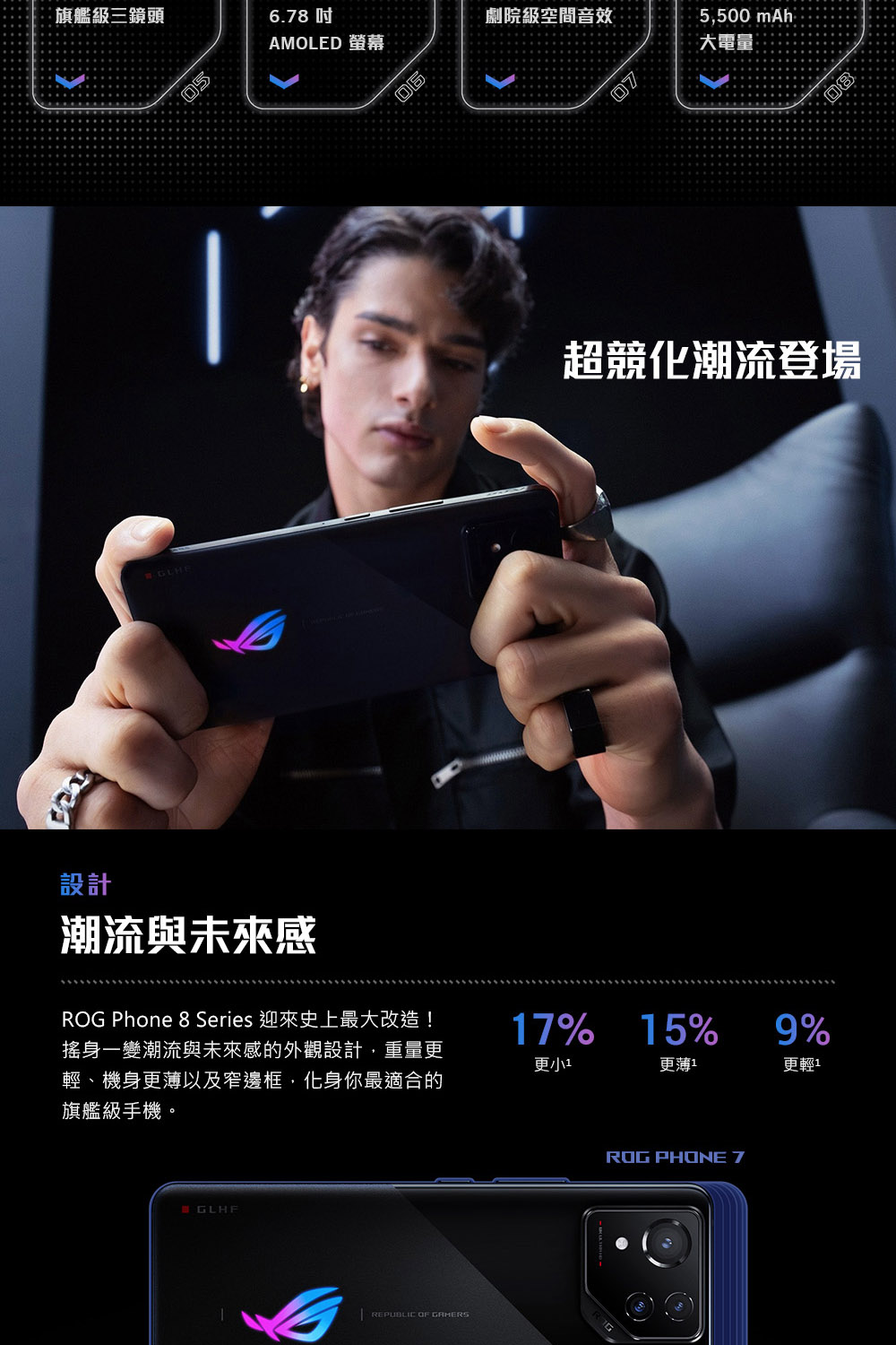 ASUS 華碩 ROG Phone 8 5G 6.78吋(1