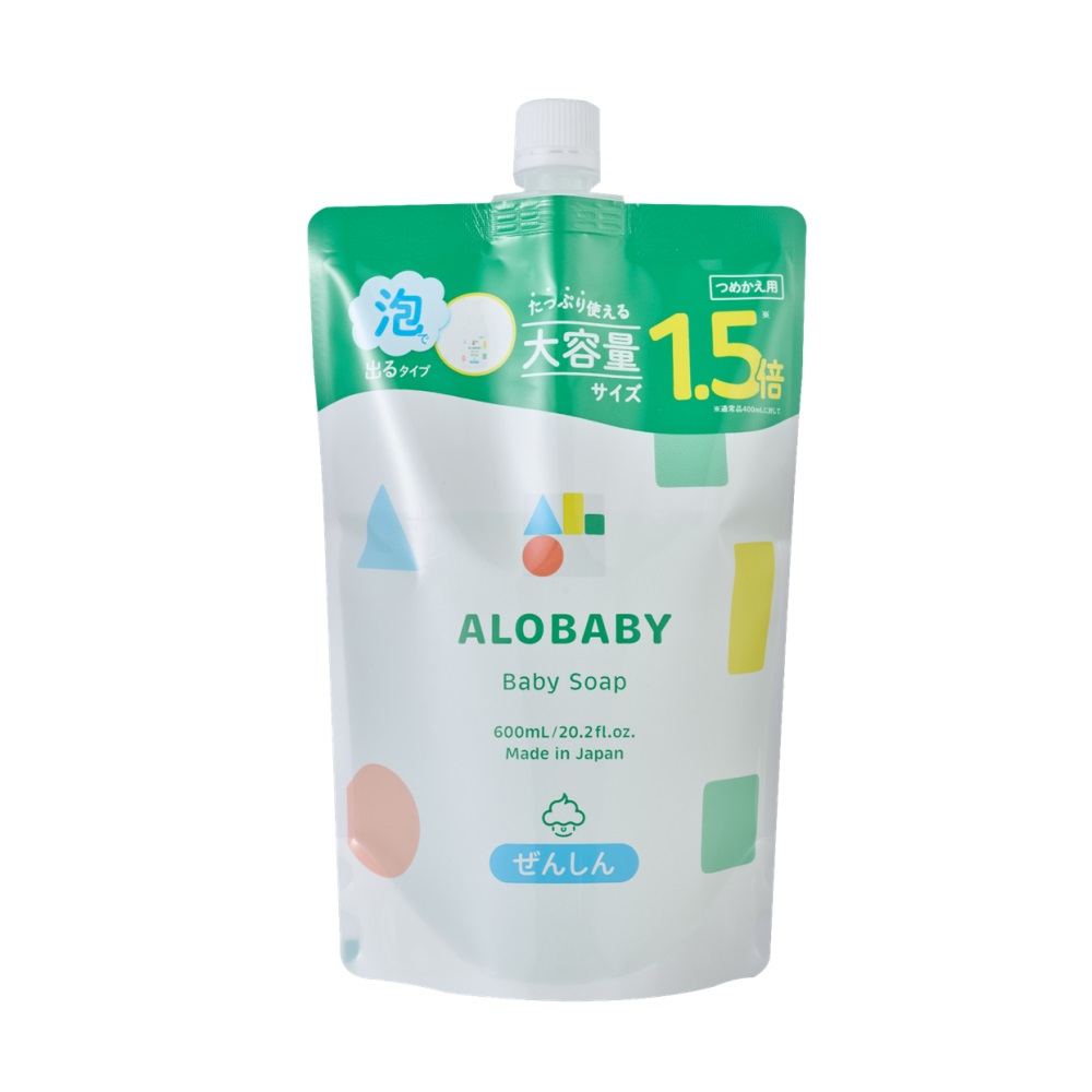 ALOBABY 寶寶晚安洗髮沐浴乳 補充包 600ml 公司