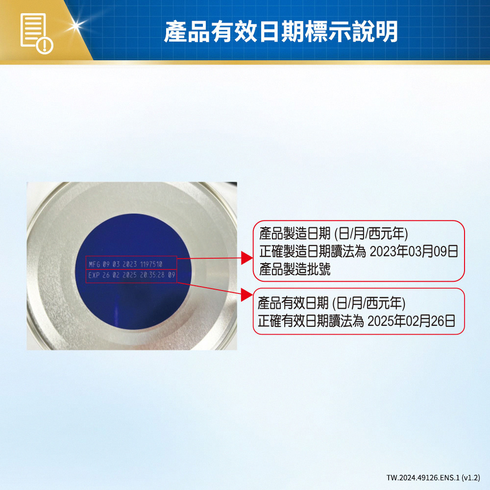 正確製造日期讀法為 2023年03月09日
