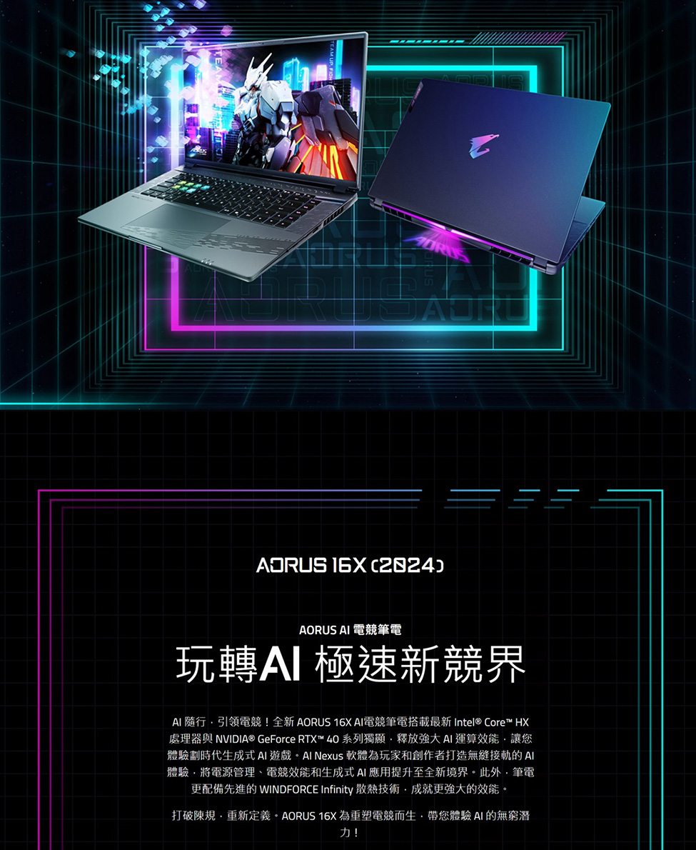 GIGABYTE 技嘉 16吋 RTX4060電競特仕筆電(