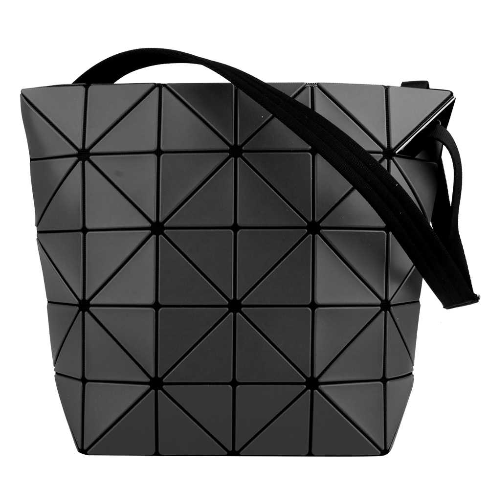 ISSEY MIYAKE 三宅一生 幾何方格5x6皮質斜背扁