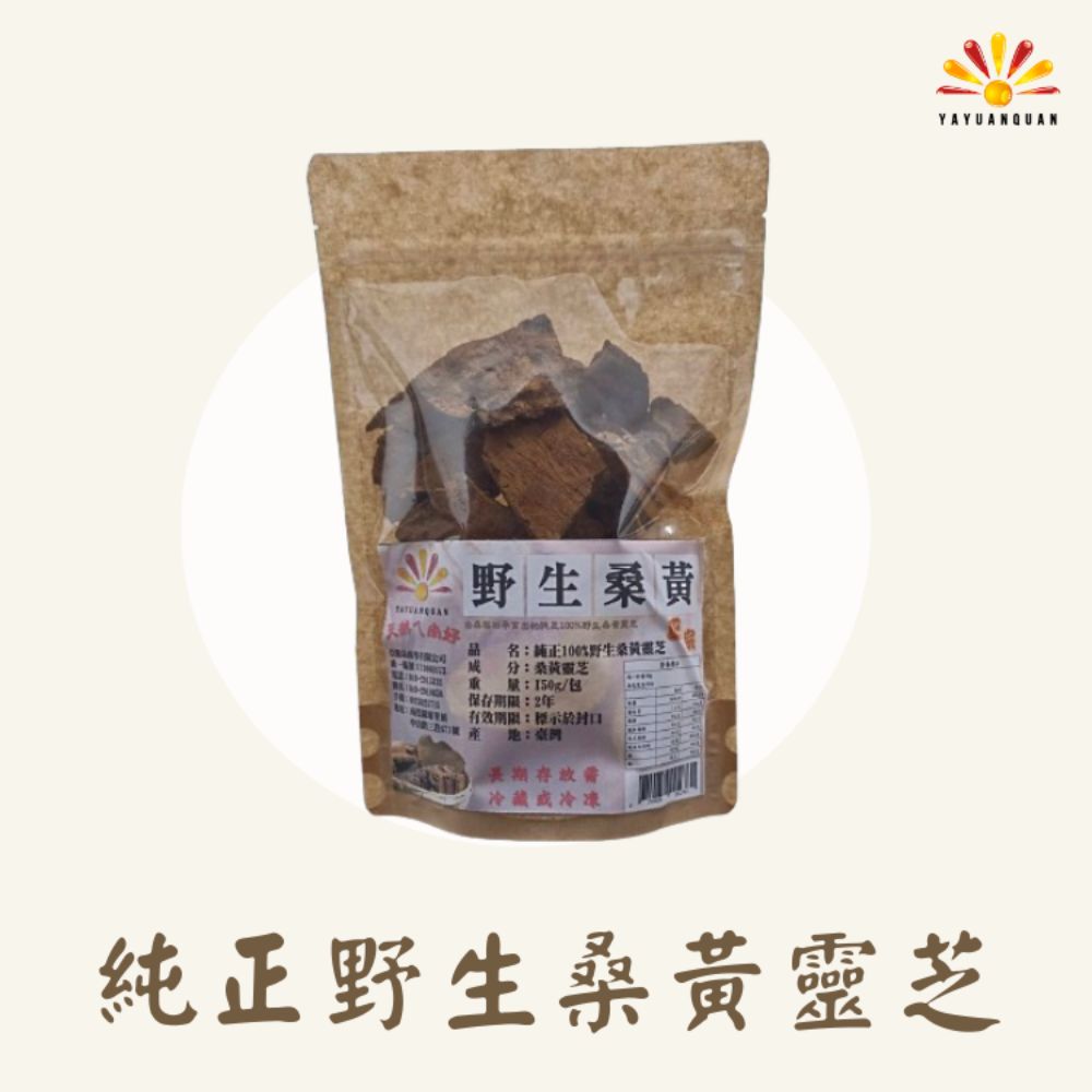 亞源泉 純正100%野生桑黃靈芝 150g/包(桑黃靈芝) 