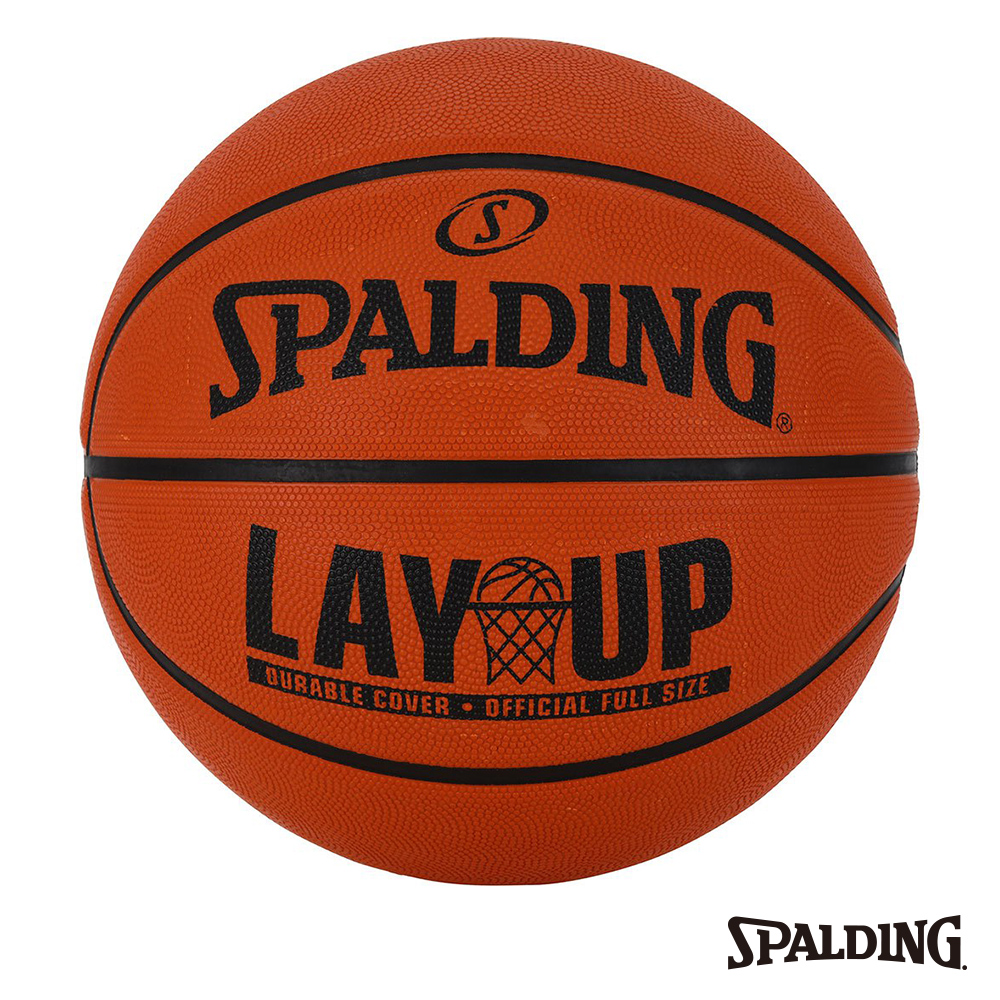 SPALDING LAYUP 籃球 室外球 橡膠 棕(7號球