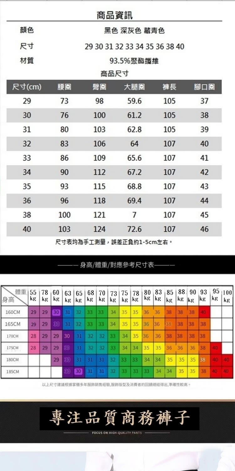 以上尺寸建議根據掌櫃多年服飾銷售經驗,服飾版型及消費者的回饋總結得出,準確性較高。