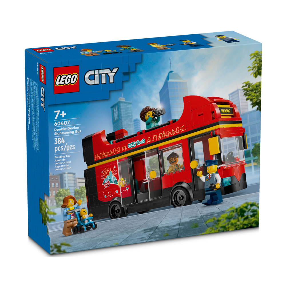 LEGO 樂高 LT60407 城市系列 - 紅色雙層觀光巴