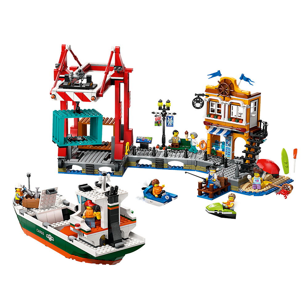 LEGO 樂高 LT60422 城市系列 - 濱海港口和貨船