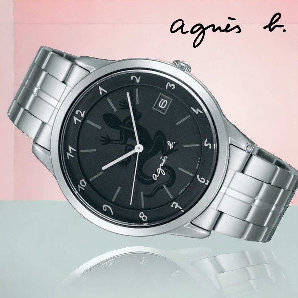 agnes b. 法國時尚 簡約 腕錶 手錶 男錶(VJ52