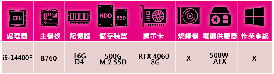 華碩平台 Intel十核GeForce RTX 4060{聯