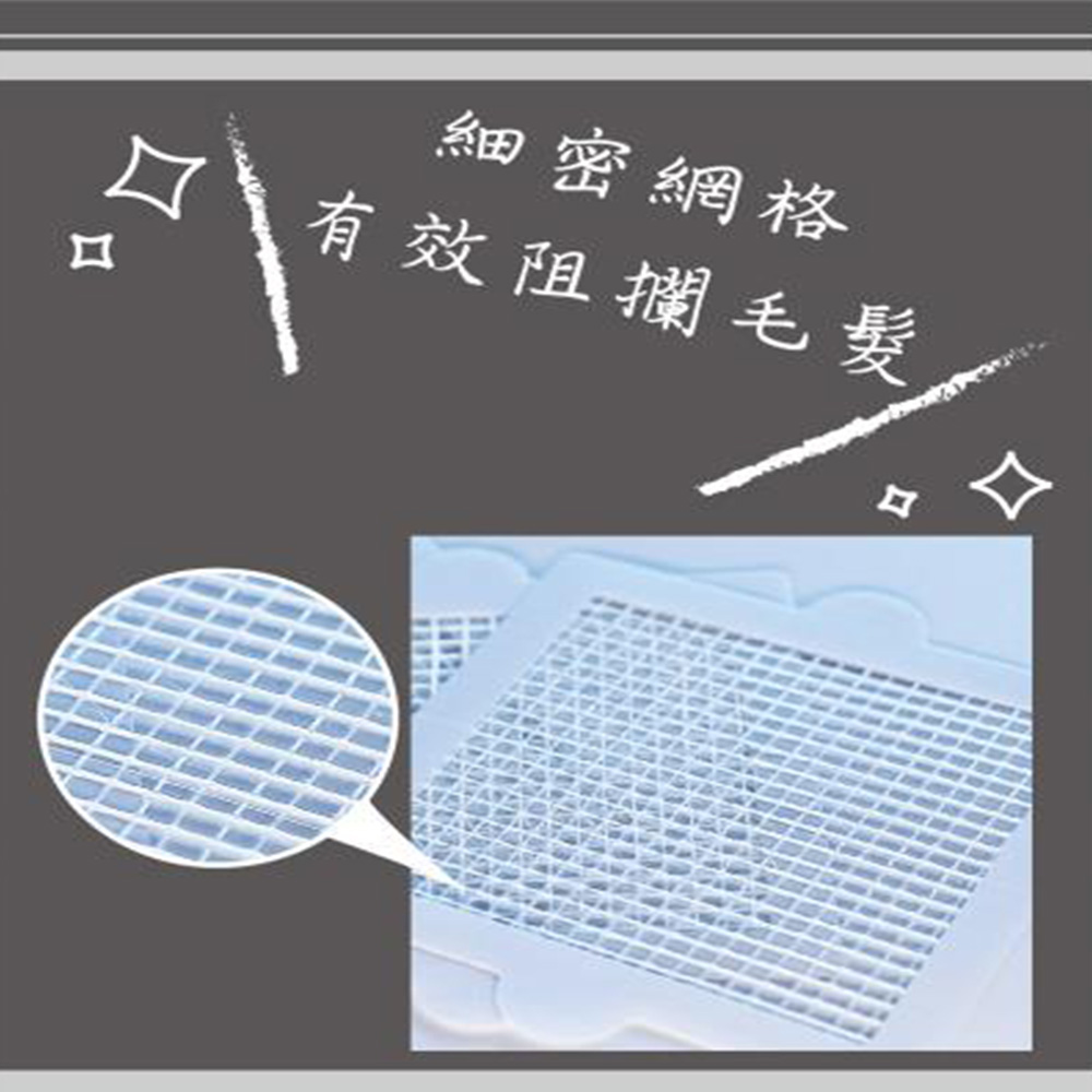 櫻井屋 排水孔貼片組(細密網格 有效阻攔毛髮 排水流暢 高級