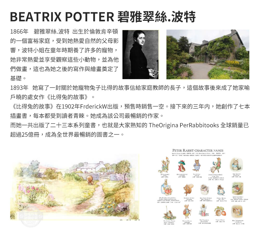 PETER RABBIT 比得兔&大英博物館 森物語-冰絲涼