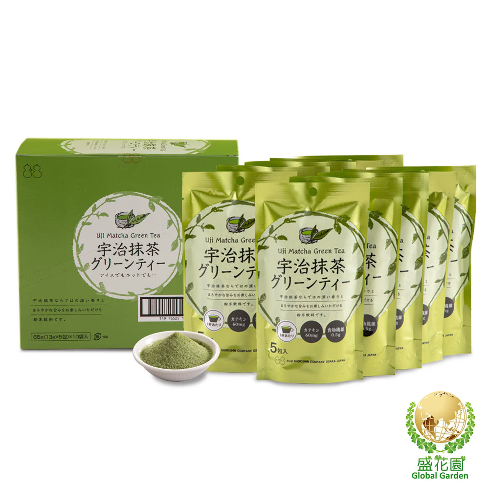 盛花園 日本不二食品-宇治抹茶粉末(10袋/組)優惠推薦