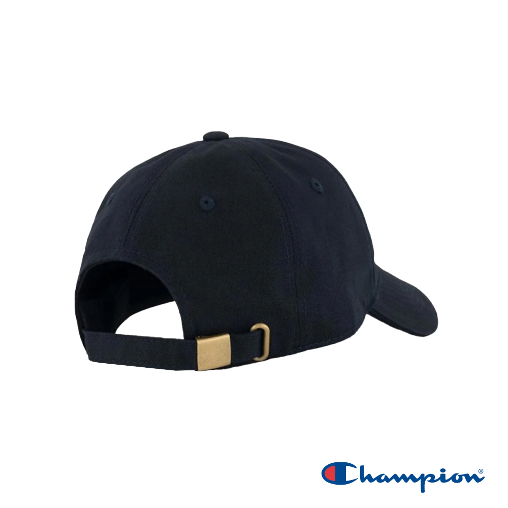 Champion 官方直營-刺繡草寫LOGO棒球帽(黑色)優