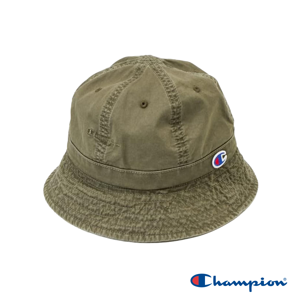 Champion 官方直營-貼布繡LOGO水洗漁夫帽(橄欖綠