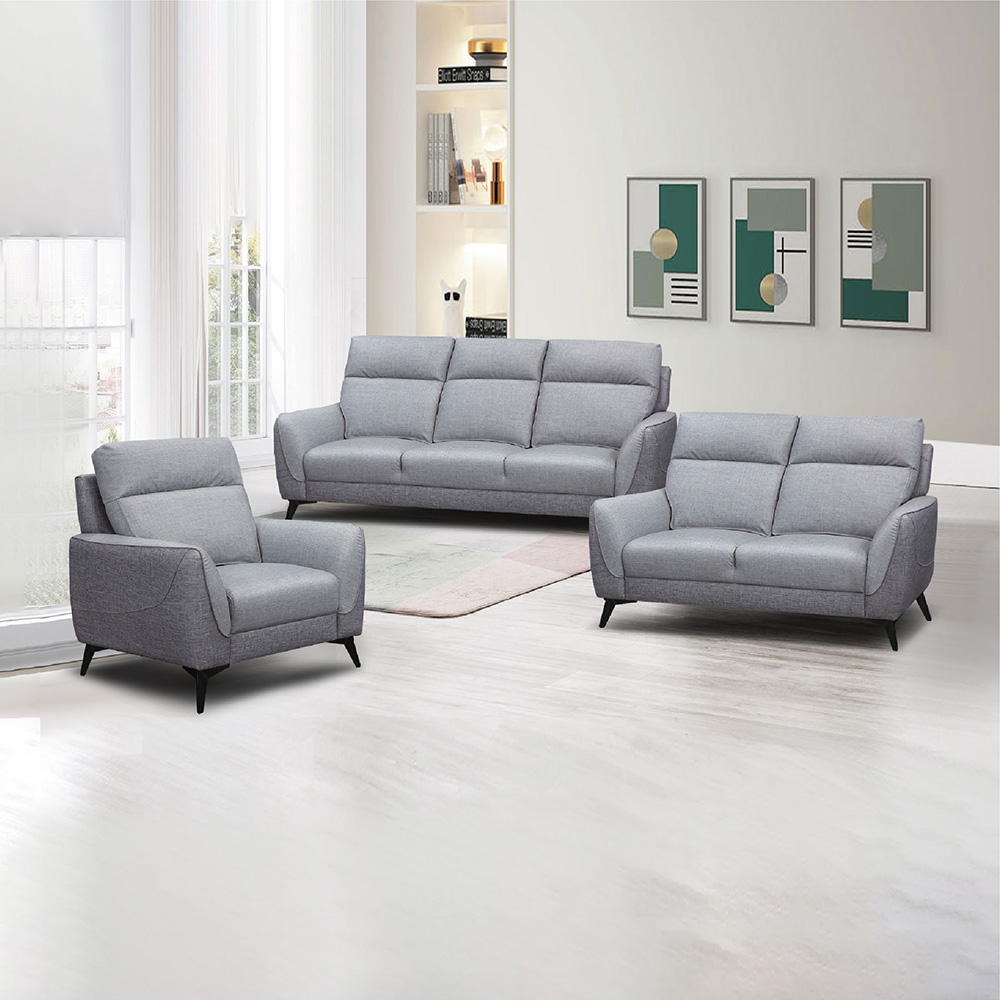 ASSARI 杜卡堤舒適靠背1+2+3人座貓抓皮沙發品牌優惠