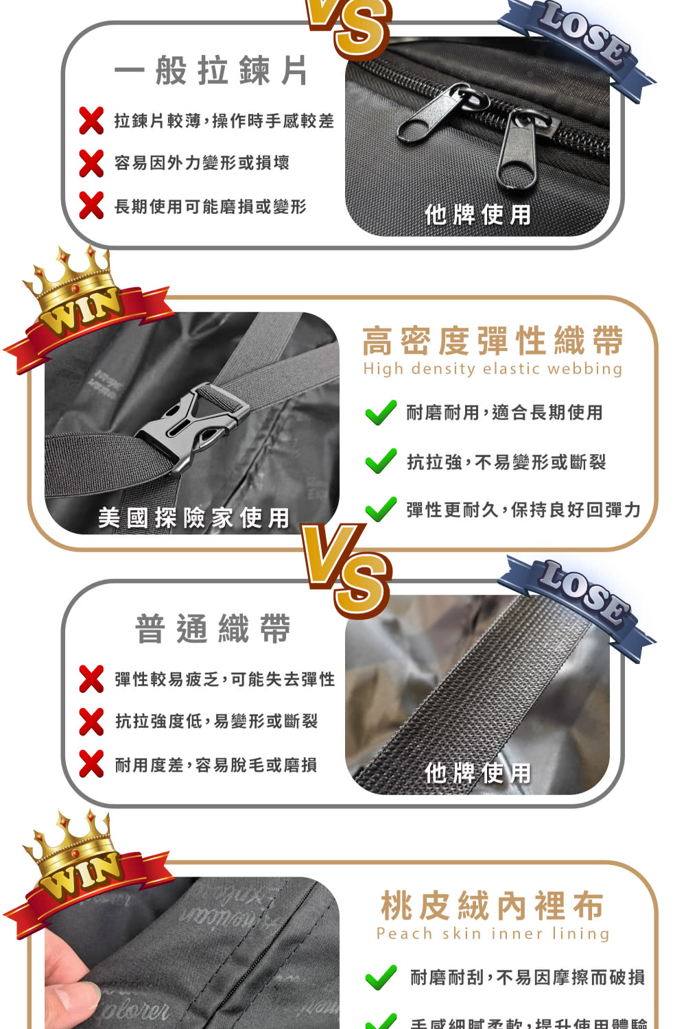X 抗拉強度低,易變形或斷裂
