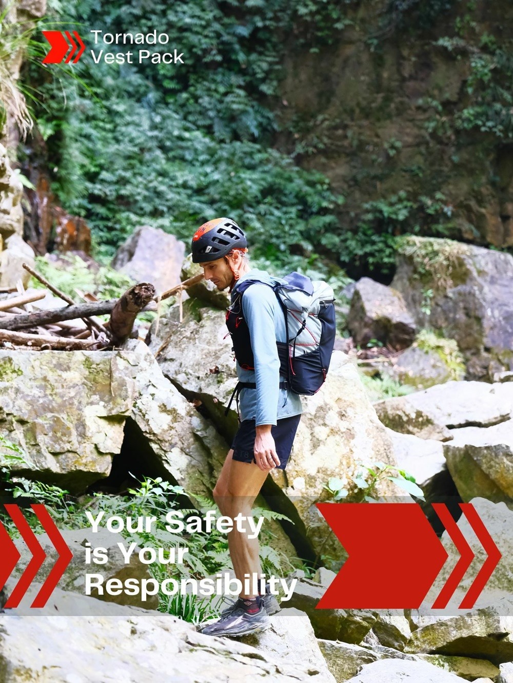 TornadoVest PackYour Safetyis YourResponsibility