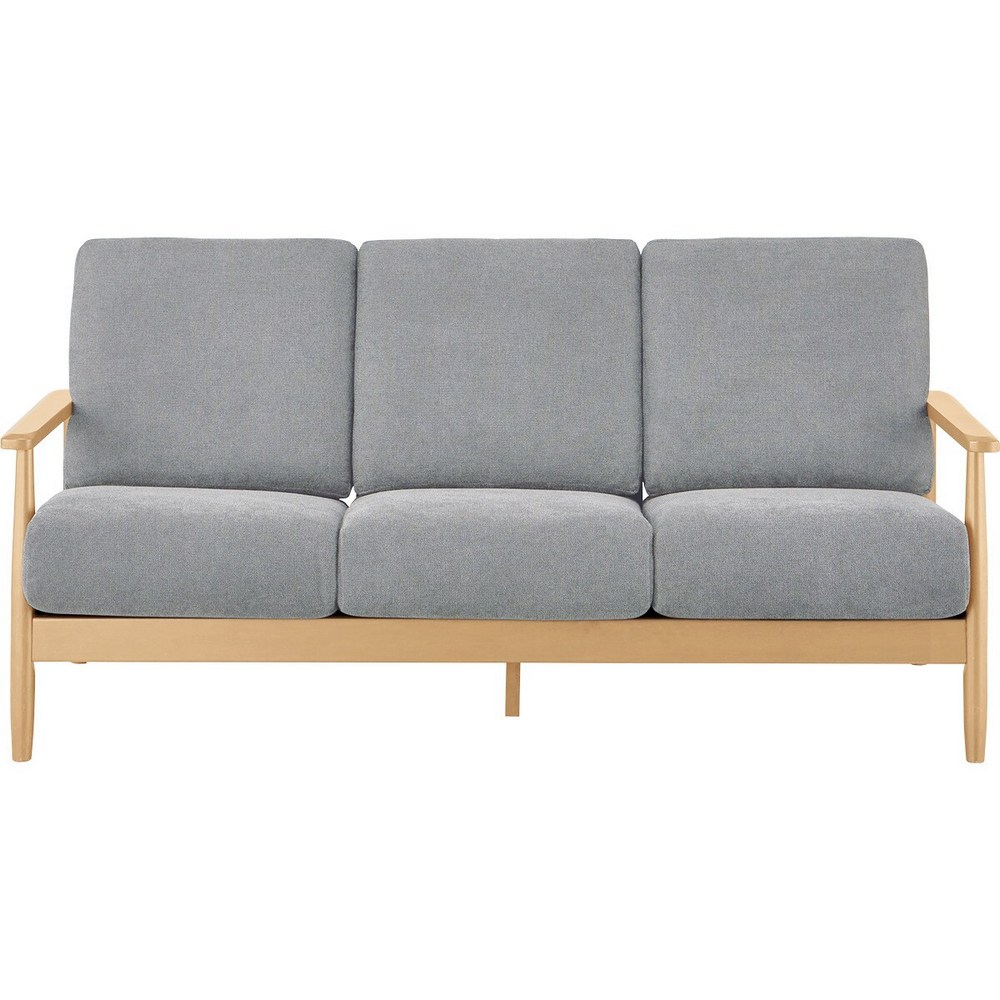 NITORI 宜得利家居 ◎布質3人用沙發 IG01 GY/