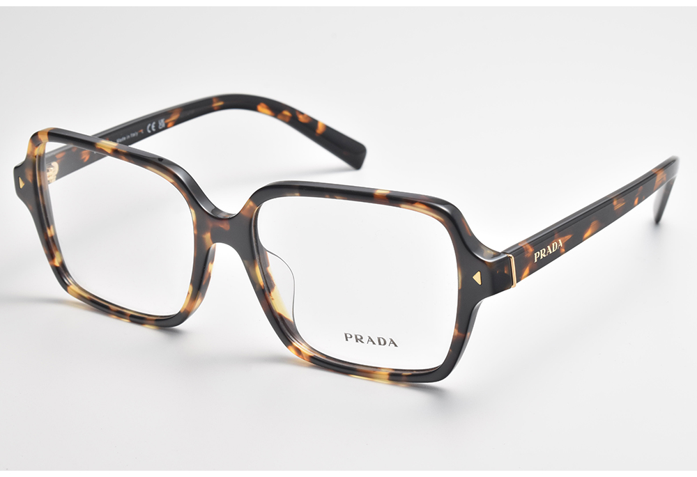 PRADA 普拉達 方框光學眼鏡(琥珀#VPR A02F V