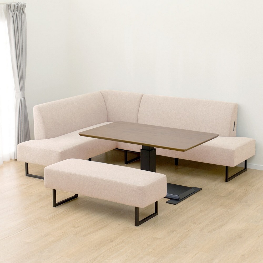 NITORI 宜得利家居 ◎耐磨 防潑水貓抓布 布質右L型沙