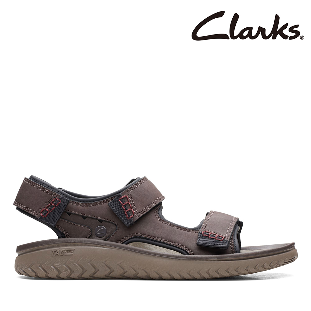 Clarks 男鞋 Wesley Bay 三片式魔鬼氈設計輕