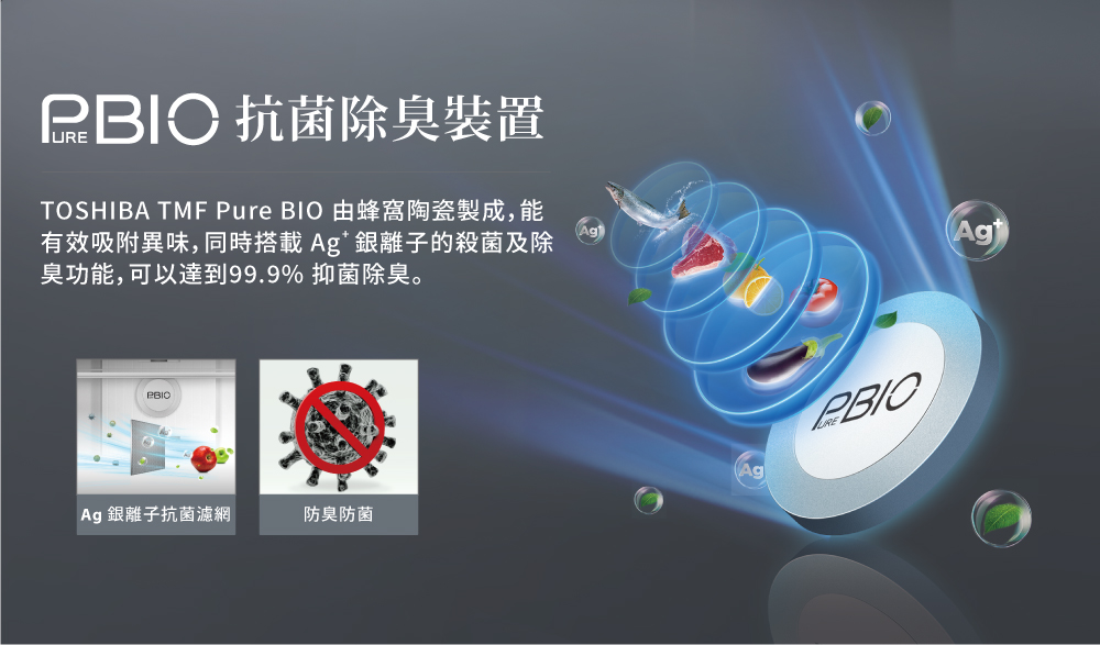 TOSHIBA TMF Pure BIO 由蜂窩陶瓷製成,能