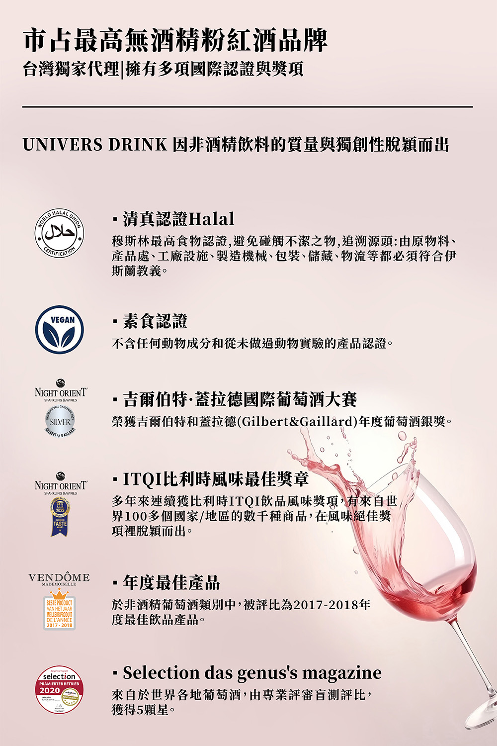 UNIVERS DRINK 現貨商品 6瓶組 夜東方Temp