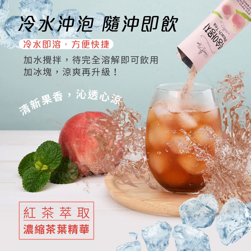 SWEET PAGE 水蜜桃/檸檬 冰茶*6盒(15gx10