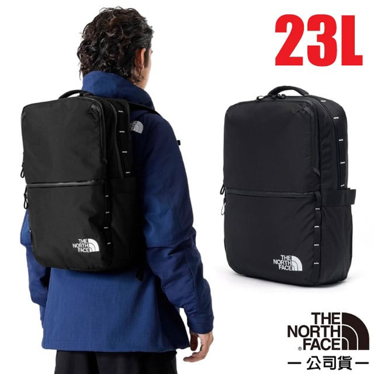 The North Face 大容量多夾層休閒後背包23L.