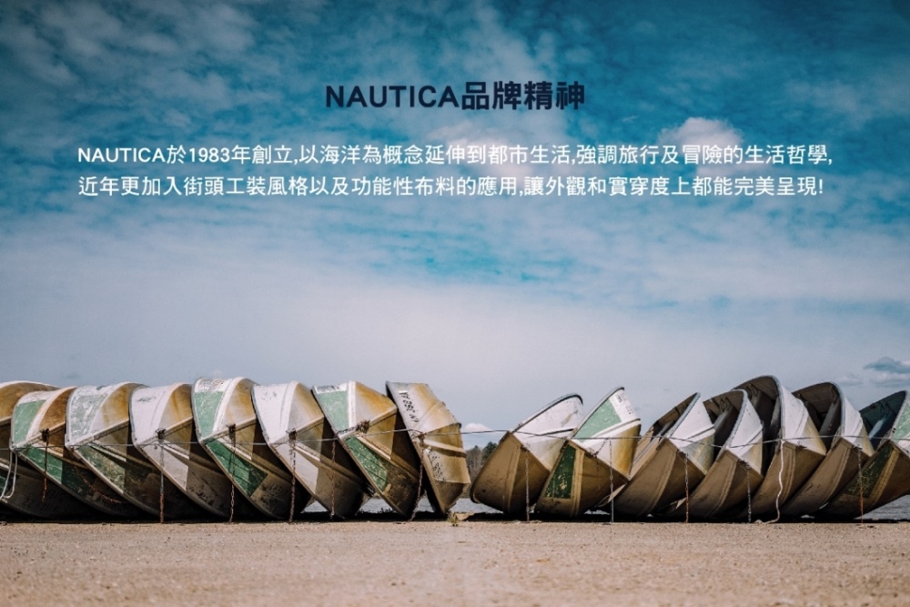 NAUTICA KIDS 淺藍印字軟牛仔短褲(Nautica