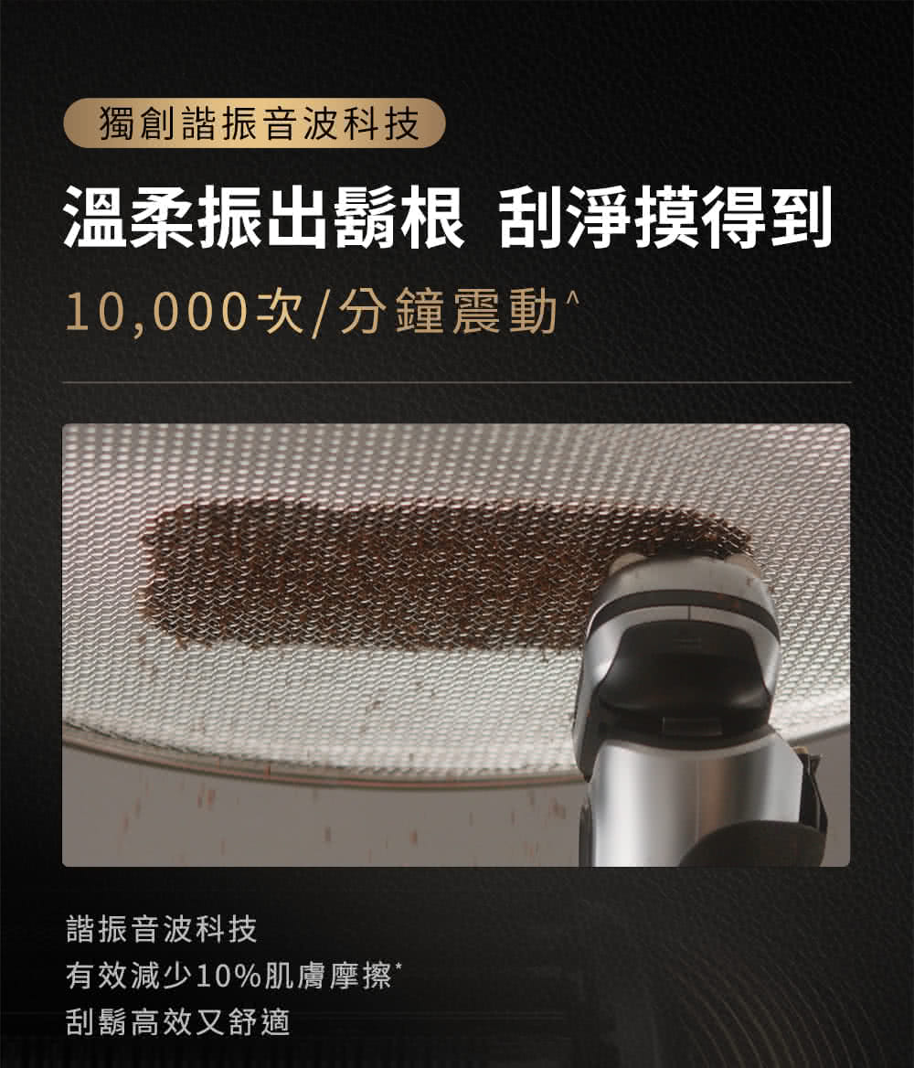 溫柔振出鬍根 刮淨摸得到