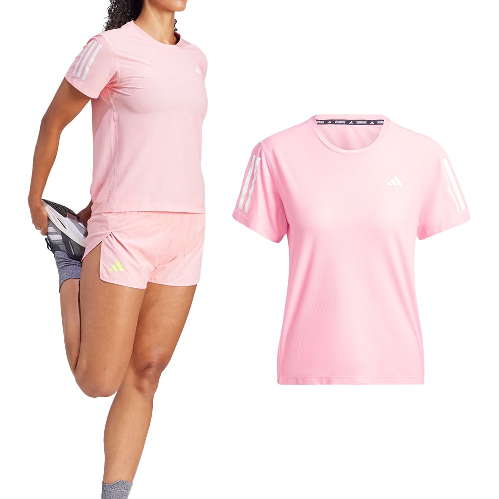 adidas 愛迪達 OTR B Tee 女款 粉色 運動 