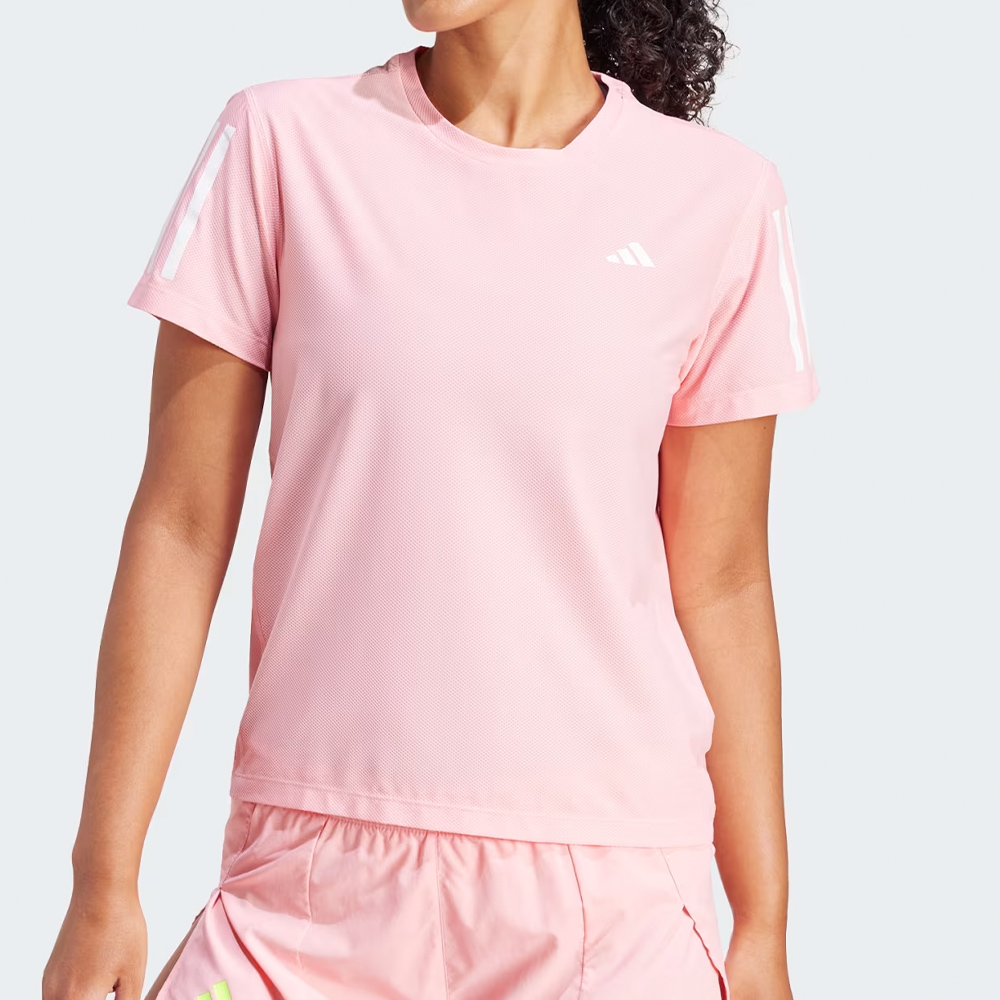 adidas 愛迪達 OTR B Tee 女款 粉色 運動 