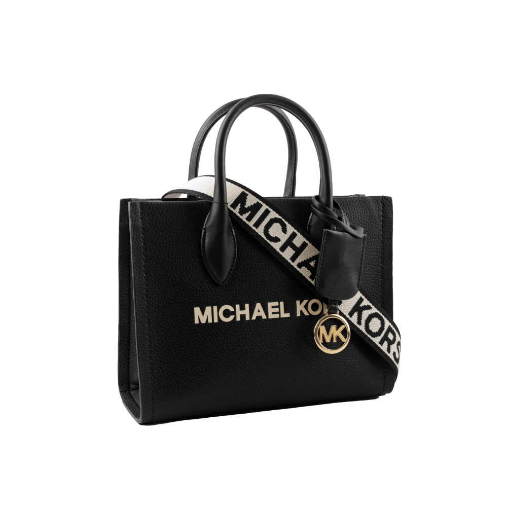 Michael Kors Mirella 荔枝皮革刺繡背帶小