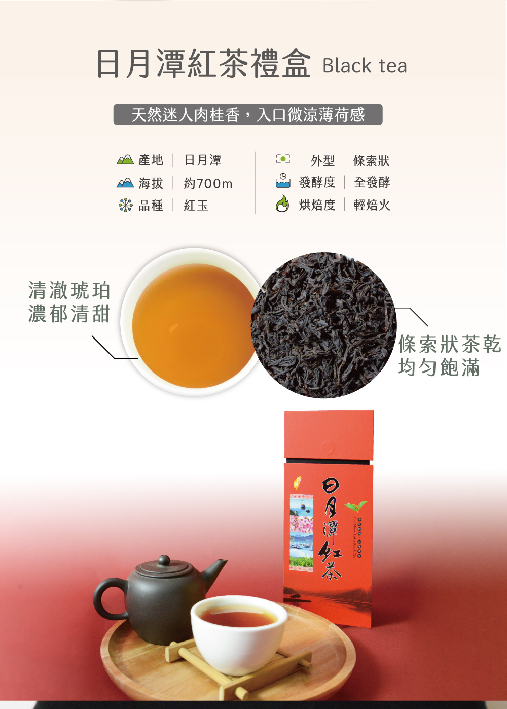 xiao de tea 茶曉得 日月潭紅茶禮盒75gx2包x