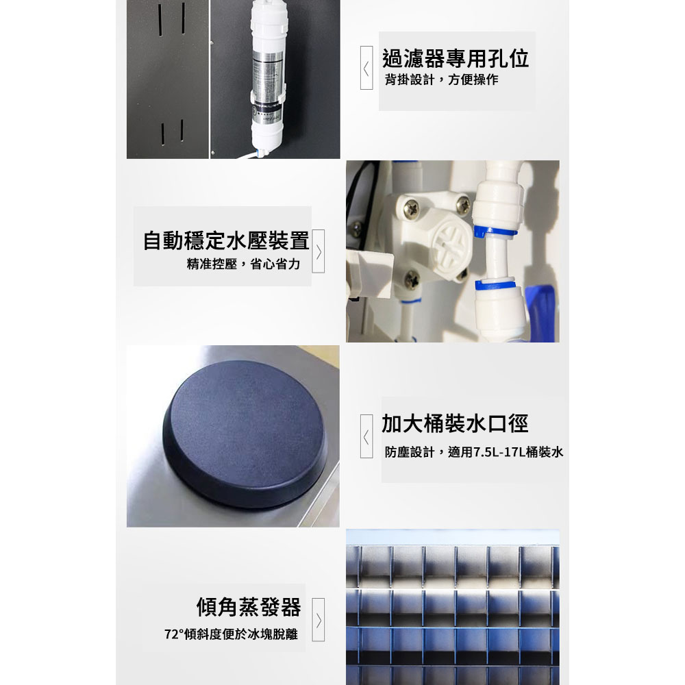 防塵設計,適用7.5L17L桶裝水