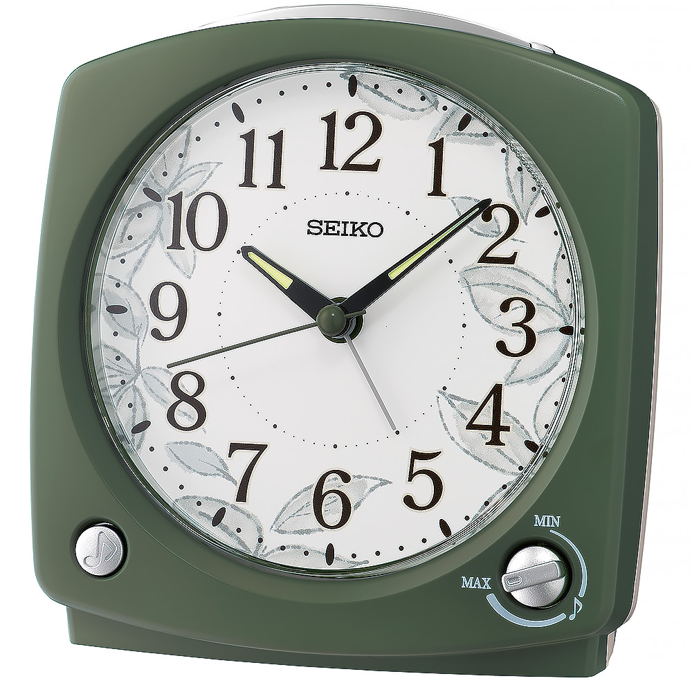 SEIKO 精工 自然風 滑動式秒針鬧鐘 可選鳥鳴/音樂/嗶 SEIKO 精工 自然風 滑動式秒針鬧鐘 可選鳥鳴/音樂/嗶