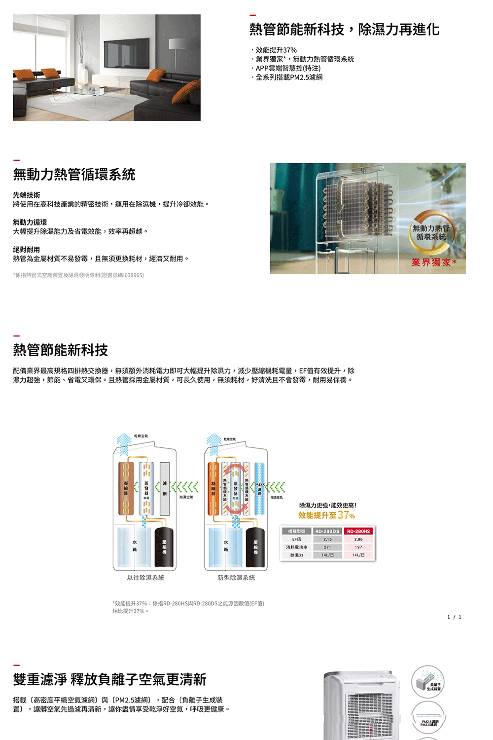 HITACHI 日立 一級能效 12L 除濕機(RD-240