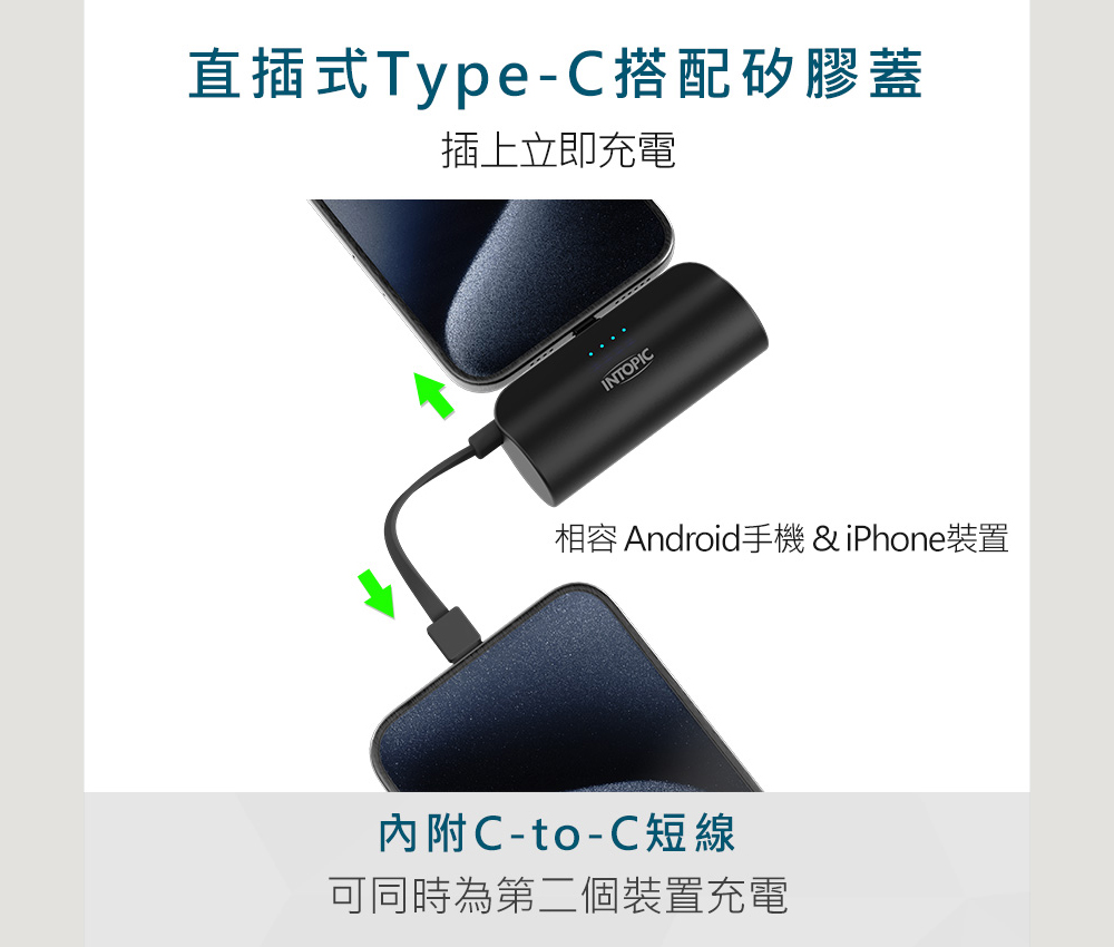 INTOPIC PW-507C 迷你口袋式行動電源 4300