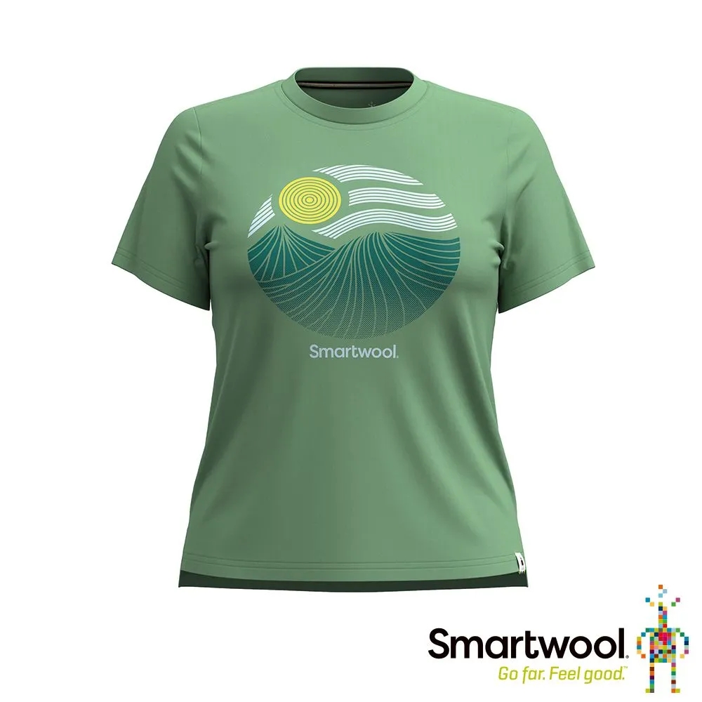 SmartWool 女 羊毛 混棉 塗鴉短Tee/自然意象 